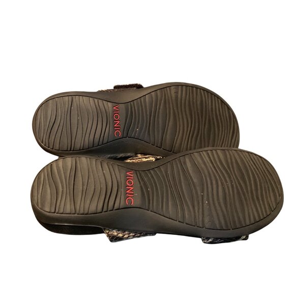 Vionic Women’s Slip On Snakeskin Randi II Boa Orthotic Arch Support Sandal 7.5 - Picture 7 of 10